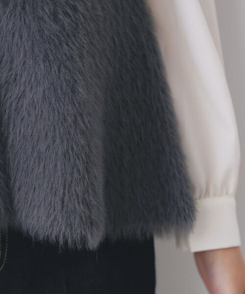 index / インデックス ベスト | 《andGIRL掲載》フェザーペプラムジレ【洗濯機OK/抗ピル】 | 詳細19