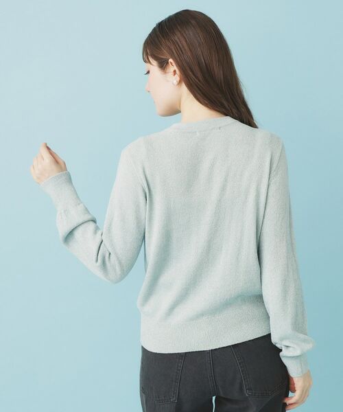 index / インデックス カーディガン・ボレロ | ミニモールラメコンパクトクルーカーディガン/アンサンブル対応【洗濯機OK】 | 詳細18