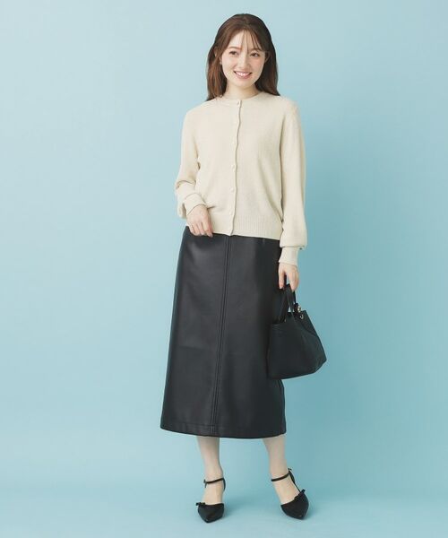 index / インデックス カーディガン・ボレロ | ミニモールラメコンパクトクルーカーディガン/アンサンブル対応【洗濯機OK】 | 詳細3