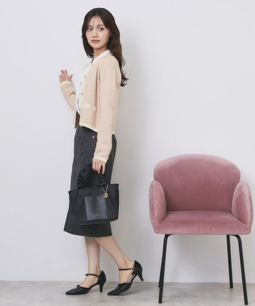 index / インデックス カーディガン・ボレロ | ミックスヤーンクルーカーディガン【洗濯機OK】 | 詳細12
