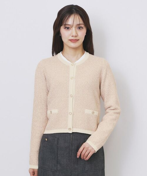 index / インデックス カーディガン・ボレロ | ミックスヤーンクルーカーディガン【洗濯機OK】 | 詳細14
