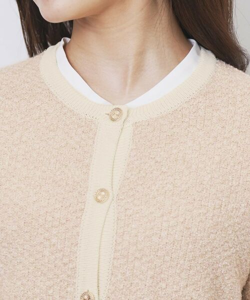 index / インデックス カーディガン・ボレロ | ミックスヤーンクルーカーディガン【洗濯機OK】 | 詳細17