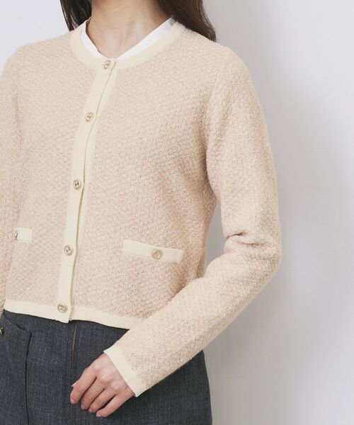 index / インデックス カーディガン・ボレロ | ミックスヤーンクルーカーディガン【洗濯機OK】 | 詳細18