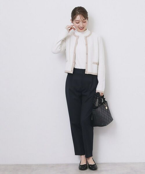 index / インデックス カーディガン・ボレロ | ミックスヤーンクルーカーディガン【洗濯機OK】 | 詳細3