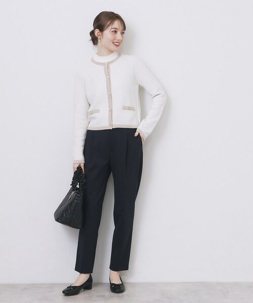 index / インデックス カーディガン・ボレロ | ミックスヤーンクルーカーディガン【洗濯機OK】 | 詳細4