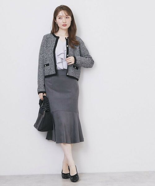 index / インデックス カーディガン・ボレロ | ミックスヤーンクルーカーディガン【洗濯機OK】 | 詳細7