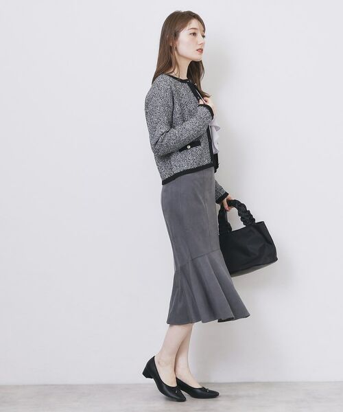 index / インデックス カーディガン・ボレロ | ミックスヤーンクルーカーディガン【洗濯機OK】 | 詳細8