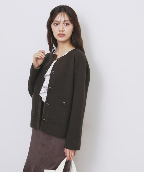 index / インデックス カーディガン・ボレロ | ダブルフェイスコーディガン【洗濯機OK】 | 詳細11