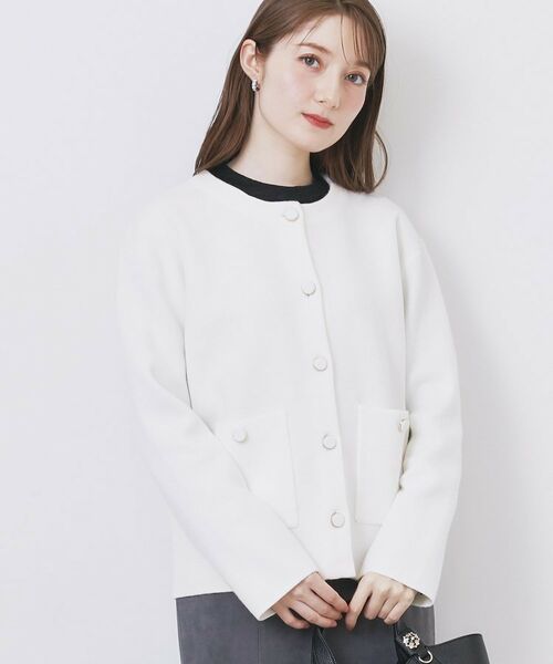 index / インデックス カーディガン・ボレロ | ダブルフェイスコーディガン【洗濯機OK】 | 詳細15