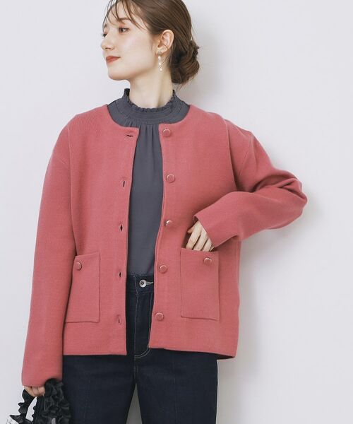 index / インデックス カーディガン・ボレロ | ダブルフェイスコーディガン【洗濯機OK】 | 詳細19