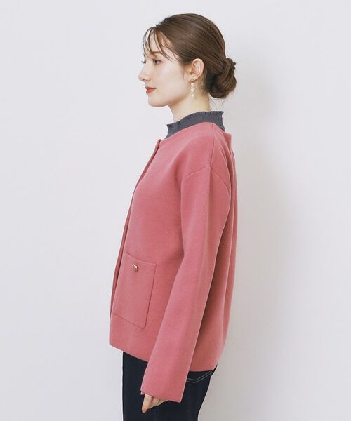 index / インデックス カーディガン・ボレロ | ダブルフェイスコーディガン【洗濯機OK】 | 詳細24