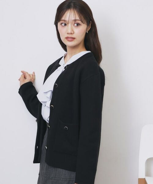 index / インデックス カーディガン・ボレロ | ダブルフェイスコーディガン【洗濯機OK】 | 詳細7