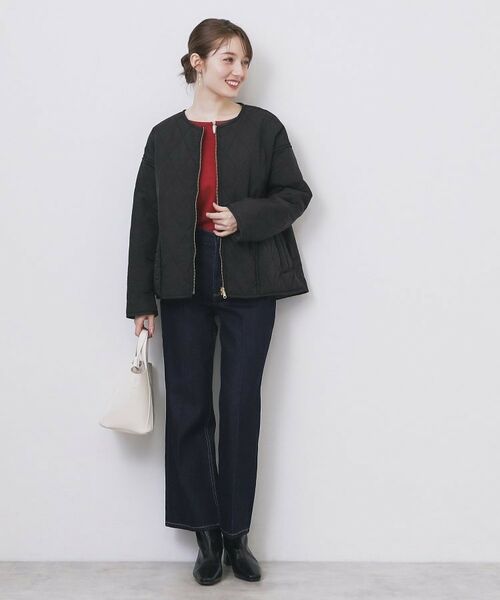 index / インデックス レザーブルゾン・ジャケット | リバーシブル キルティングファーブルゾン【洗濯機OK】 | 詳細15