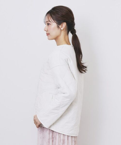 index / インデックス レザーブルゾン・ジャケット | リバーシブル キルティングファーブルゾン【洗濯機OK】 | 詳細22