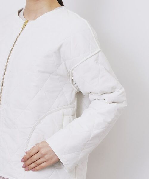 index / インデックス レザーブルゾン・ジャケット | リバーシブル キルティングファーブルゾン【洗濯機OK】 | 詳細25