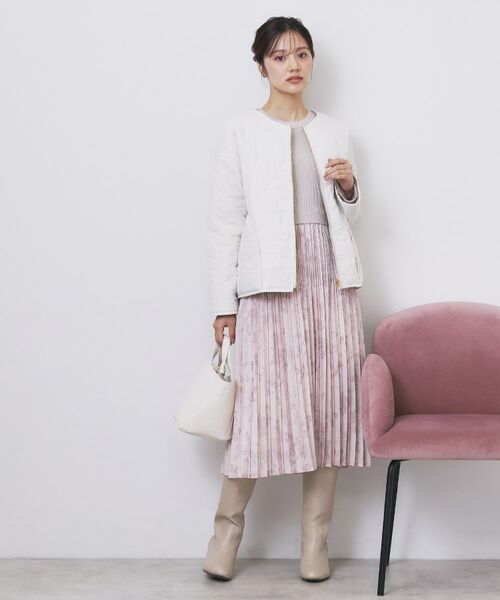 index / インデックス レザーブルゾン・ジャケット | リバーシブル キルティングファーブルゾン【洗濯機OK】 | 詳細7