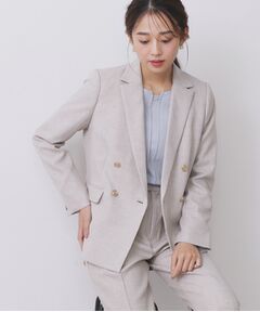 index / インデックス テーラードジャケット | 《Oggi掲載》ダブルブレストテーラードジャケット/セットアップ対応可【洗える】