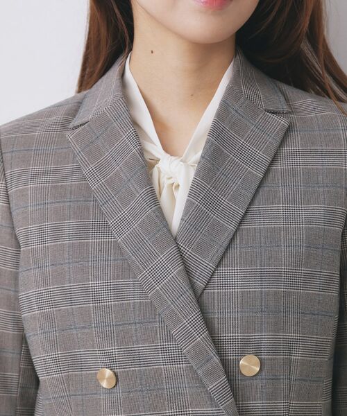 index / インデックス テーラードジャケット | 《Oggi掲載》ダブルブレストテーラードジャケット/セットアップ対応可【洗える】 | 詳細28
