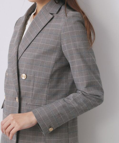 index / インデックス テーラードジャケット | 《Oggi掲載》ダブルブレストテーラードジャケット/セットアップ対応可【洗える】 | 詳細29