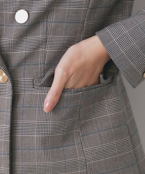 index / インデックス テーラードジャケット | 《Oggi掲載》ダブルブレストテーラードジャケット/セットアップ対応可【洗える】 | 詳細30