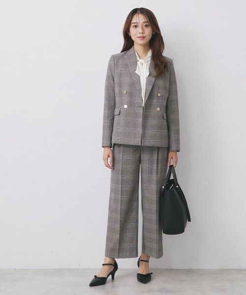 index / インデックス テーラードジャケット | 《Oggi掲載》ダブルブレストテーラードジャケット/セットアップ対応可【洗える】 | 詳細8