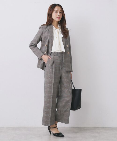 index / インデックス テーラードジャケット | 《Oggi掲載》ダブルブレストテーラードジャケット/セットアップ対応可【洗える】 | 詳細9