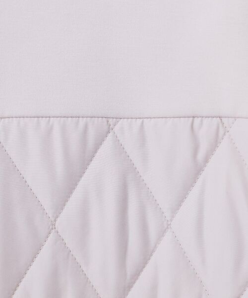 index / インデックス レザーブルゾン・ジャケット | キルティング切替ノーカラーブルゾン【洗濯機OK】 | 詳細8