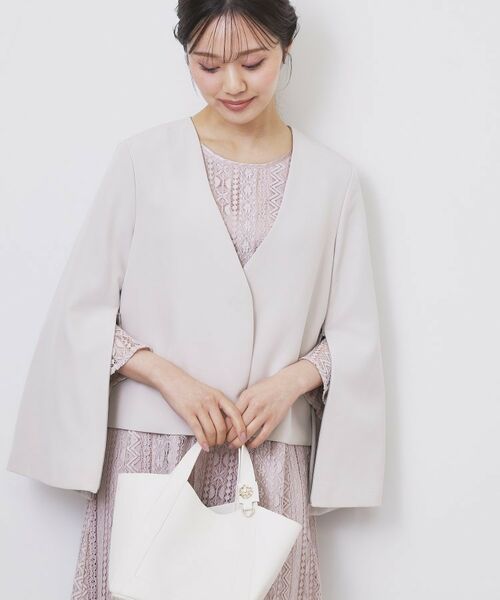 index / インデックス ノーカラージャケット | ノーカラージャケット【洗濯機OK】 | 詳細10