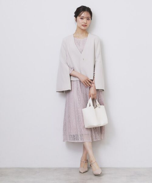 index / インデックス ノーカラージャケット | ノーカラージャケット【洗濯機OK】 | 詳細13