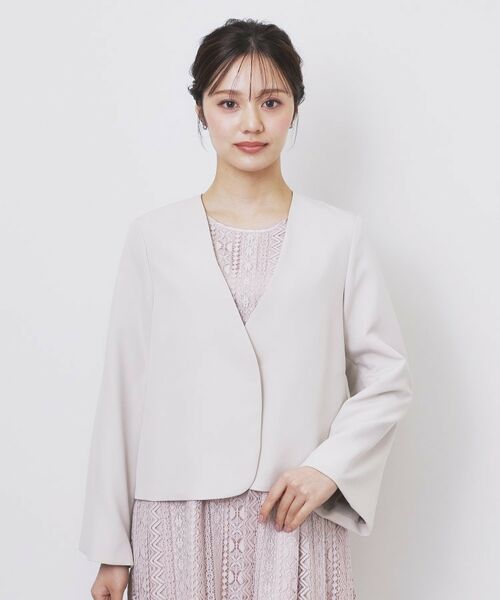 index / インデックス ノーカラージャケット | ノーカラージャケット【洗濯機OK】 | 詳細15