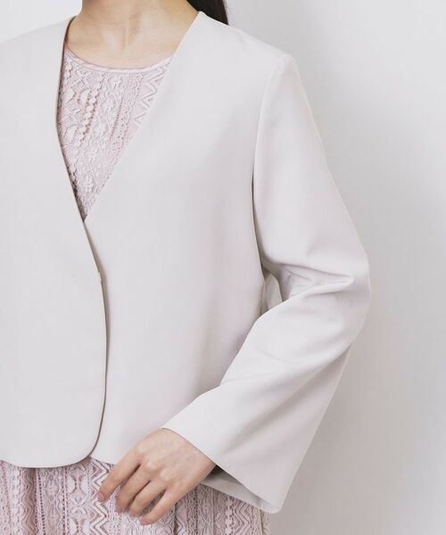 index / インデックス ノーカラージャケット | ノーカラージャケット【洗濯機OK】 | 詳細19