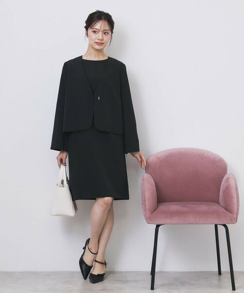 index / インデックス ノーカラージャケット | ノーカラージャケット【洗濯機OK】 | 詳細4