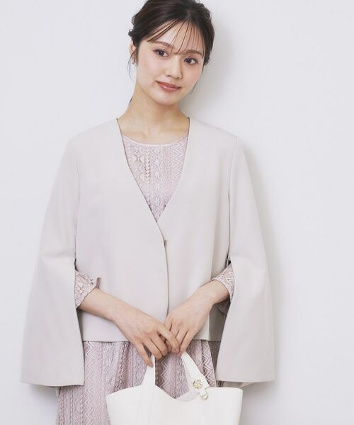 index / インデックス ノーカラージャケット | ノーカラージャケット【洗濯機OK】 | 詳細8