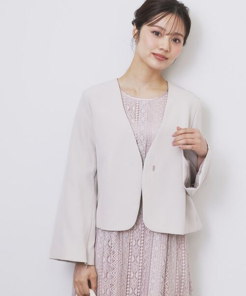 index / インデックス ノーカラージャケット | ノーカラージャケット【洗濯機OK】 | 詳細9