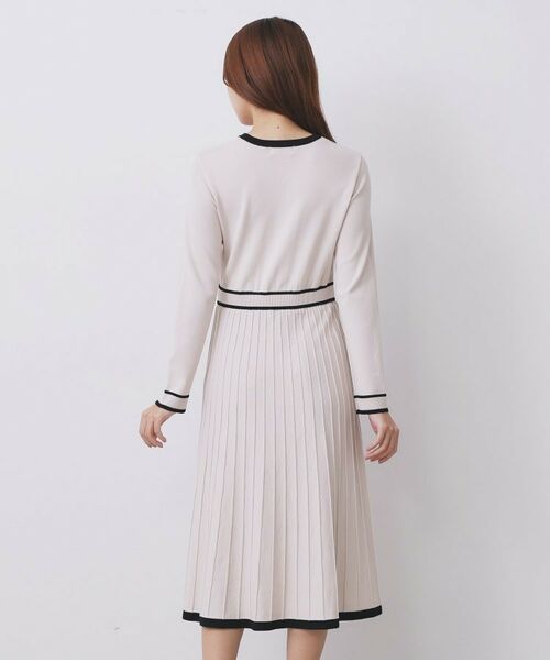 index / インデックス ロング・マキシ丈ワンピース | バイカラードッキング風ニットワンピース【洗濯機OK/抗ピル】 | 詳細14