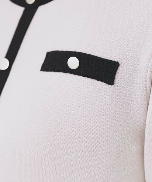 index / インデックス ロング・マキシ丈ワンピース | バイカラードッキング風ニットワンピース【洗濯機OK/抗ピル】 | 詳細16