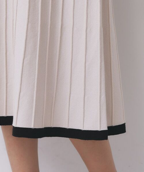 index / インデックス ロング・マキシ丈ワンピース | バイカラードッキング風ニットワンピース【洗濯機OK/抗ピル】 | 詳細18