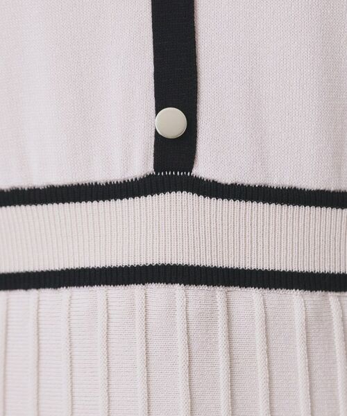 index / インデックス ロング・マキシ丈ワンピース | バイカラードッキング風ニットワンピース【洗濯機OK/抗ピル】 | 詳細3