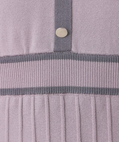 index / インデックス ロング・マキシ丈ワンピース | バイカラードッキング風ニットワンピース【洗濯機OK/抗ピル】 | 詳細7