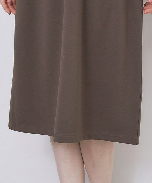 index / インデックス ミニ丈・ひざ丈ワンピース | パール調ボタン付きキーネックワンピース【洗濯機OK】《S～3L》 | 詳細28