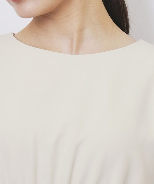 index / インデックス ミニ丈・ひざ丈ワンピース | ダブルクロスリボンスリーブワンピース【洗濯機OK】 | 詳細18