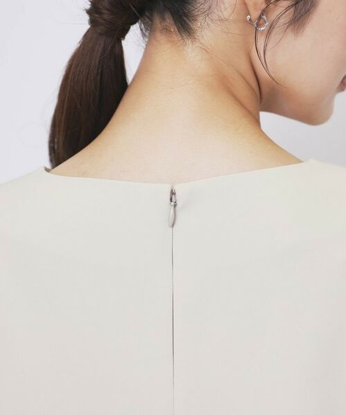 index / インデックス ミニ丈・ひざ丈ワンピース | ダブルクロスリボンスリーブワンピース【洗濯機OK】 | 詳細22