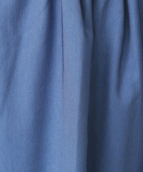 index / インデックス ロング・マキシ丈ワンピース | シャンブレーツイルドッキングフレアワンピース【洗濯機OK/イージーアイロン】 | 詳細14