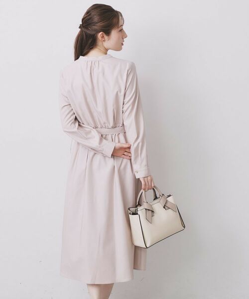 index / インデックス ロング・マキシ丈ワンピース | シャンブレーツイルドッキングフレアワンピース【洗濯機OK/イージーアイロン】 | 詳細2