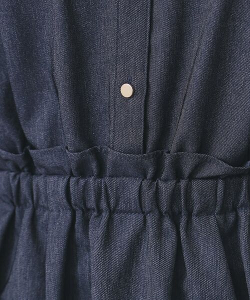 index / インデックス ロング・マキシ丈ワンピース | シャンブレーツイルドッキングフレアワンピース【洗濯機OK/イージーアイロン】 | 詳細21