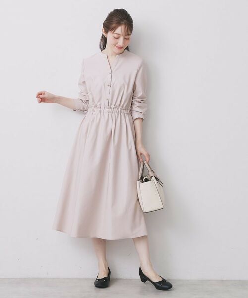 index / インデックス ロング・マキシ丈ワンピース | シャンブレーツイルドッキングフレアワンピース【洗濯機OK/イージーアイロン】 | 詳細6