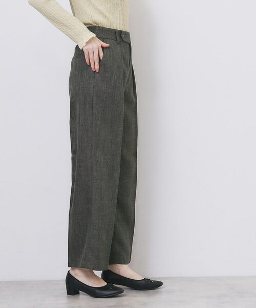 index / インデックス パンツ | ツィード調ワイドストレートパンツ【洗濯機OK/防シワ】 | 詳細1