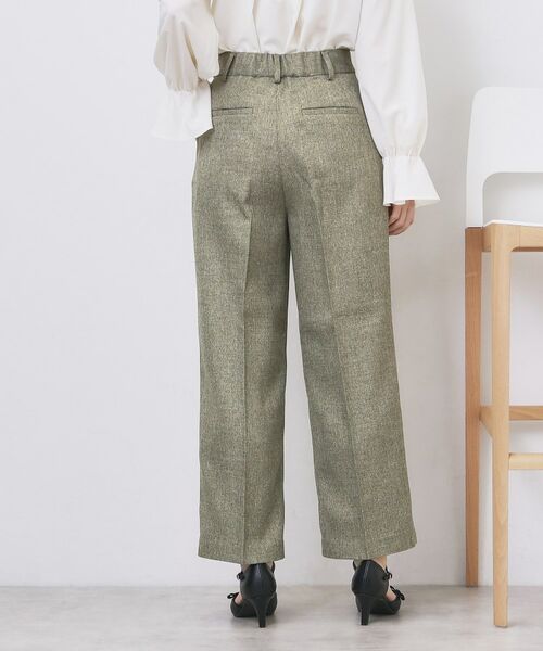index / インデックス パンツ | ツィード調ワイドストレートパンツ【洗濯機OK/防シワ】 | 詳細10