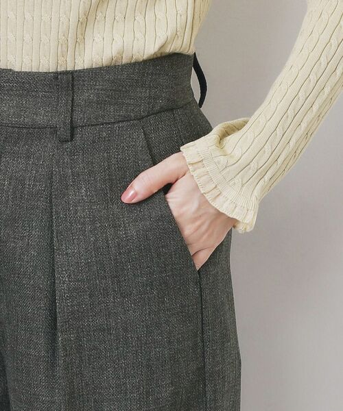 index / インデックス パンツ | ツィード調ワイドストレートパンツ【洗濯機OK/防シワ】 | 詳細18