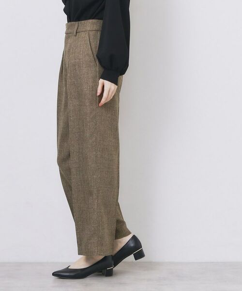 index / インデックス パンツ | ツィード調ワイドストレートパンツ【洗濯機OK/防シワ】 | 詳細5